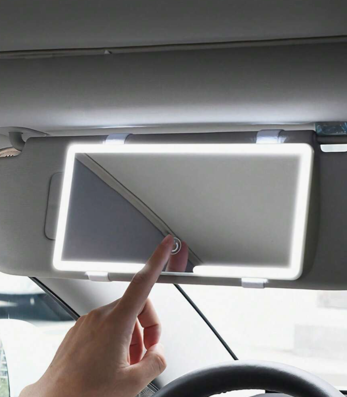LED Makeup Visor Mirror